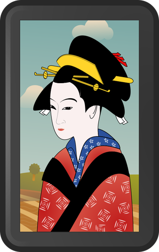 Geisha portrett