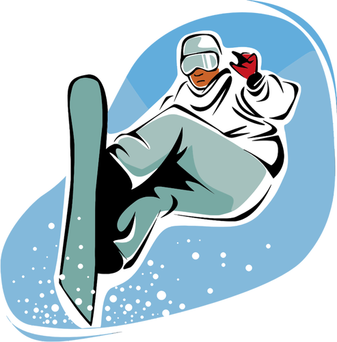 Snowboarding muž