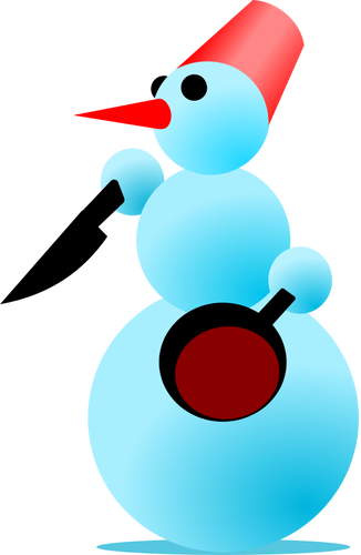 Bonhomme de neige Cannibal Vector Graphics