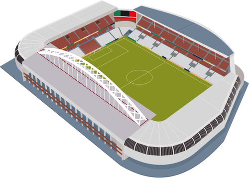 Stadionul de fotbal vectorul imagine