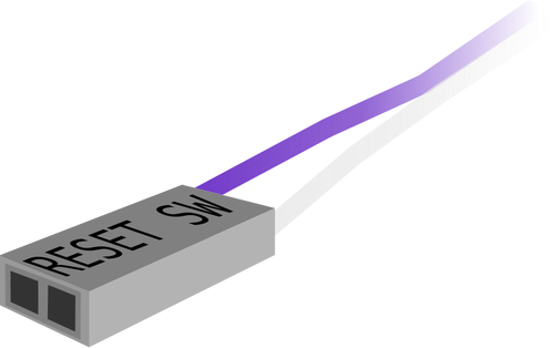 Reset schakelaar plug vectorafbeeldingen