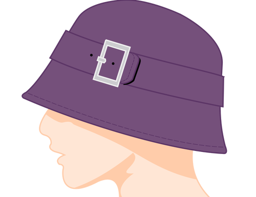 Image de vecteur chapeau cloche femme