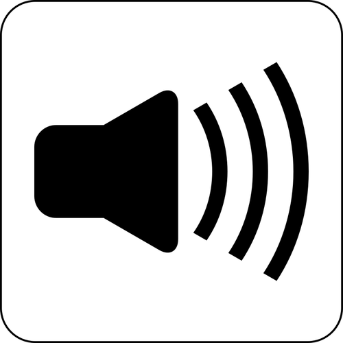 Grafika wektorowa dźwięk głośnik ikona