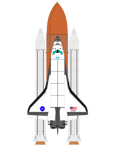 Shuttle de espaço vetorial