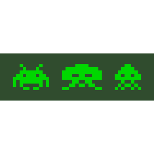 Image vectorielle de Space invaders pixel