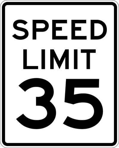 Ograniczenie prędkości 35