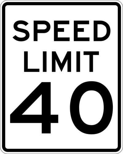制限速度 40