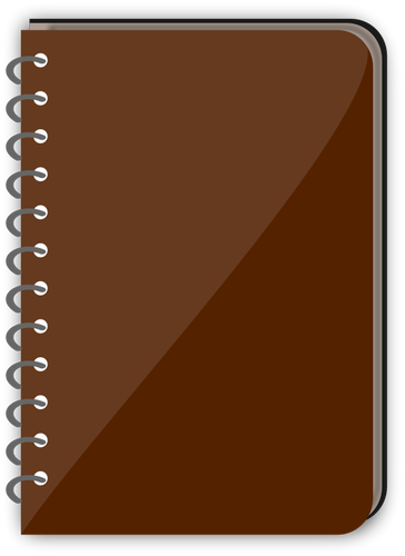 Ilustración de vector de cuaderno de espiral