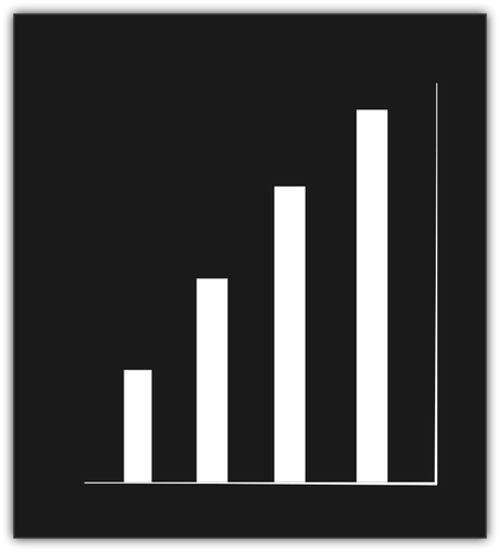 Graphiques vectoriels icône monochrome de feuille de calcul