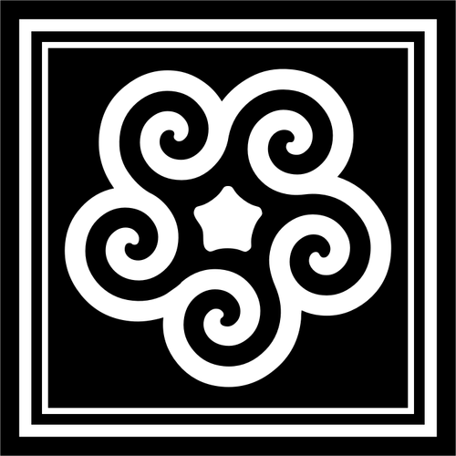 Dekoracyjny kwadrat logo