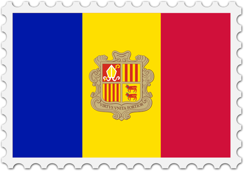 Gambar bendera Andorra