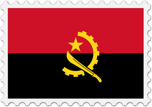 アンゴラ国旗スタンプ