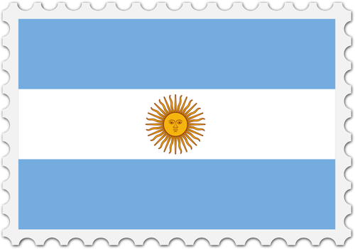 Argentina flagga stämpel