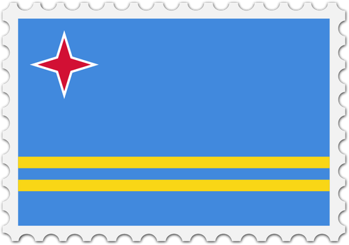 Aruba flagg bildet