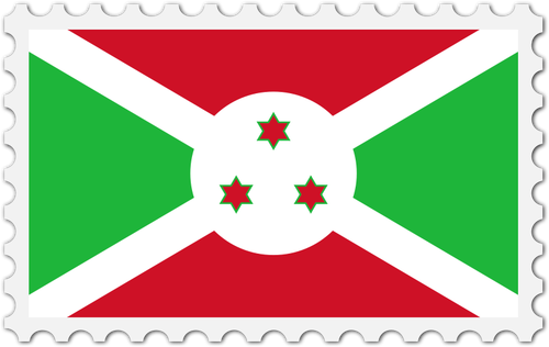 부룬디 플래그 스탬프