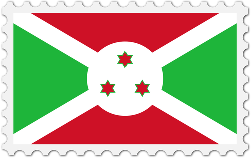 Burundi Fahne Stempel