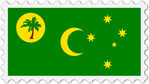 Sello de la bandera de la isla del coco