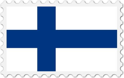 Sello de bandera de Finlandia