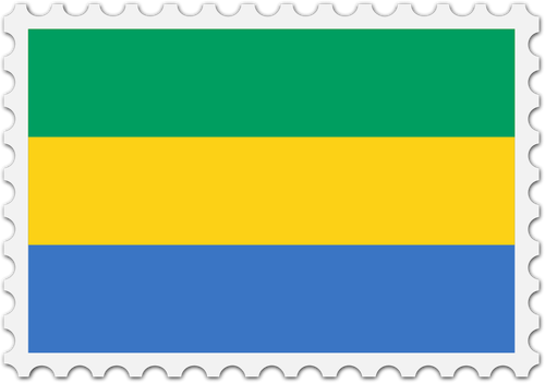 Gabon bayrak resim