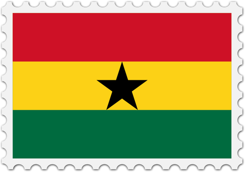 Timbre de drapeau Ghana