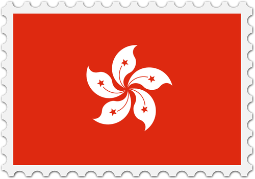 Hongkong flagg bildet