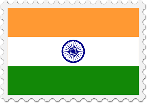 India vlag stempel