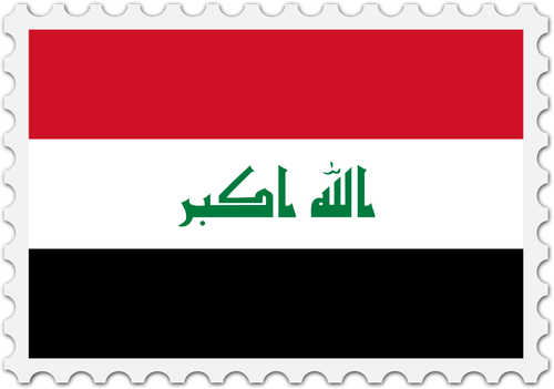 Timbre de drapeau Irak