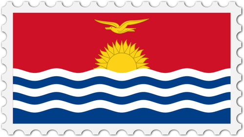 Kiribati flag stamp