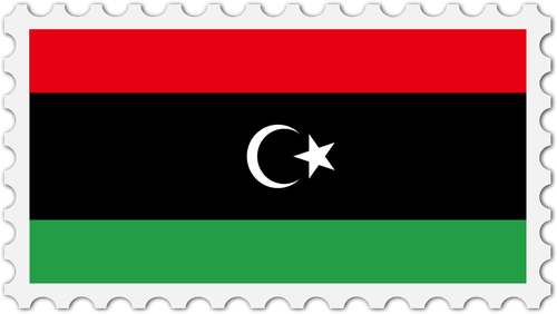 Ştampila de drapel Libia
