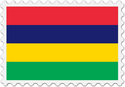 Carimbo de bandeira da Maurícia