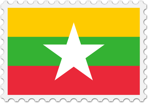 Sello de la bandera de Myanmar