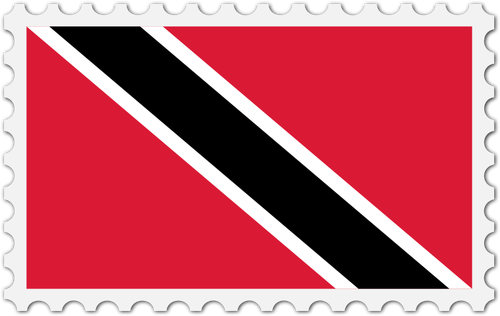 Trinidad och Tobagos flagga stämpel