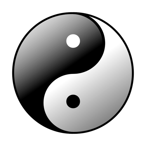 Yin-Yang vector illustrasjon