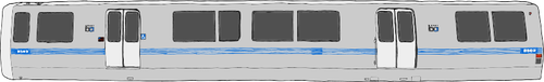 Gráficos del vector Bart Train coche