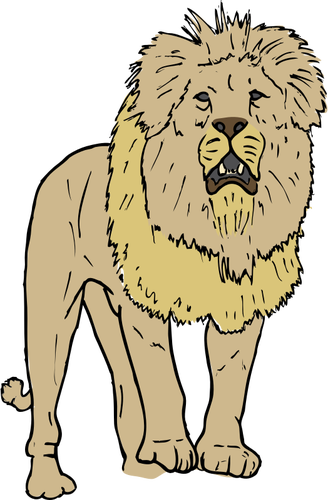 Ilustração de leão