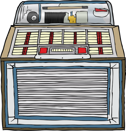 Illustration vectorielle de juke-box