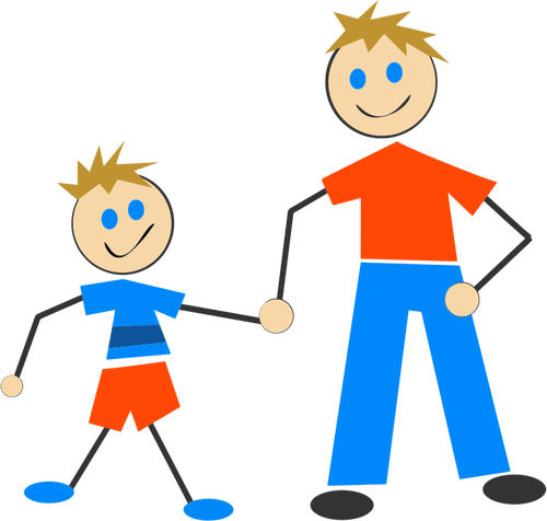 Figure And Son Stick Figure