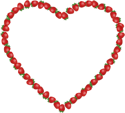 Coeur aux fraises
