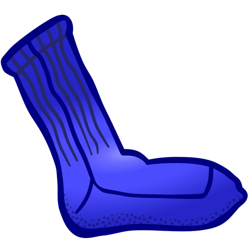 Blå sokk