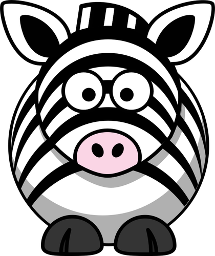 Imagem vetorial de zebra dos desenhos animados