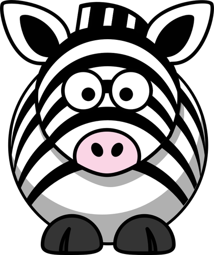 Vektorový obrázek kreslený Zebra