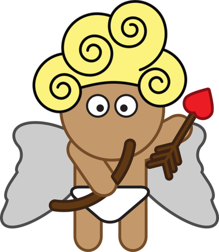 Sarjakuva Cupid vektori ClipArt