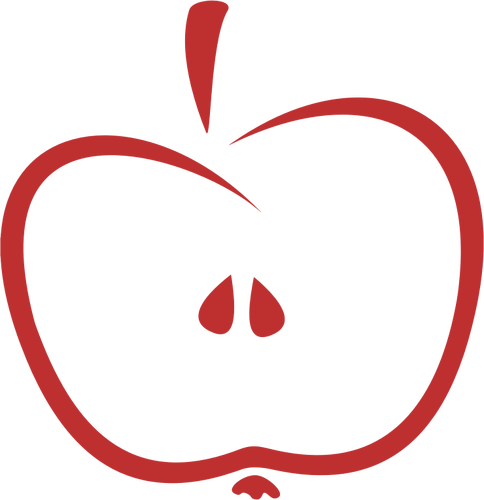 Stilisierte Apfel