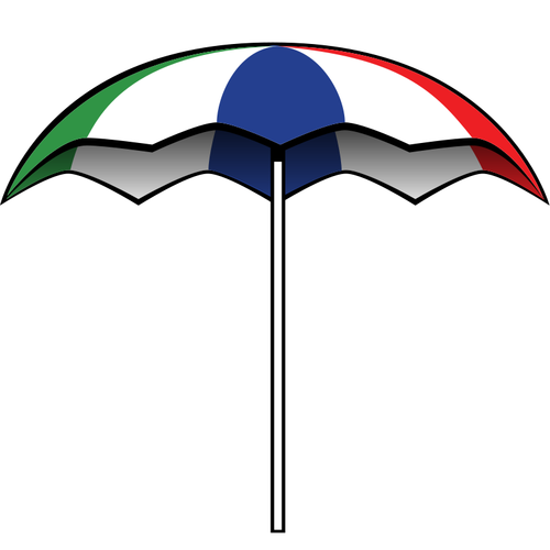 Sommer-Regenschirm-Vektor-illustration