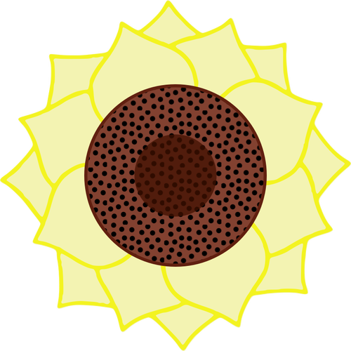 Auringonkukkavektori ClipArt
