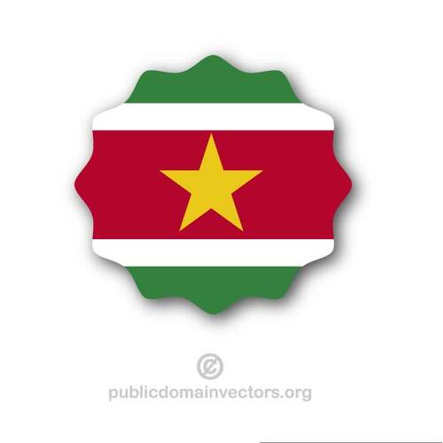 Bandeira do Suriname gráficos vetoriais