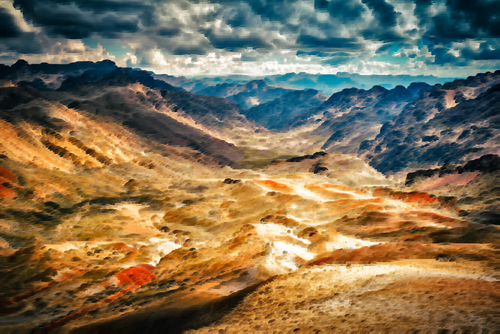 Surreal Peruvian mountains