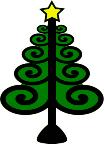 Vector de la imagen del árbol de Navidad