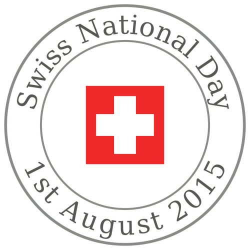 Image of Swiss National Day round sign
