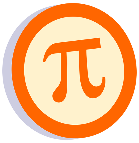 Pi symbol in a circle